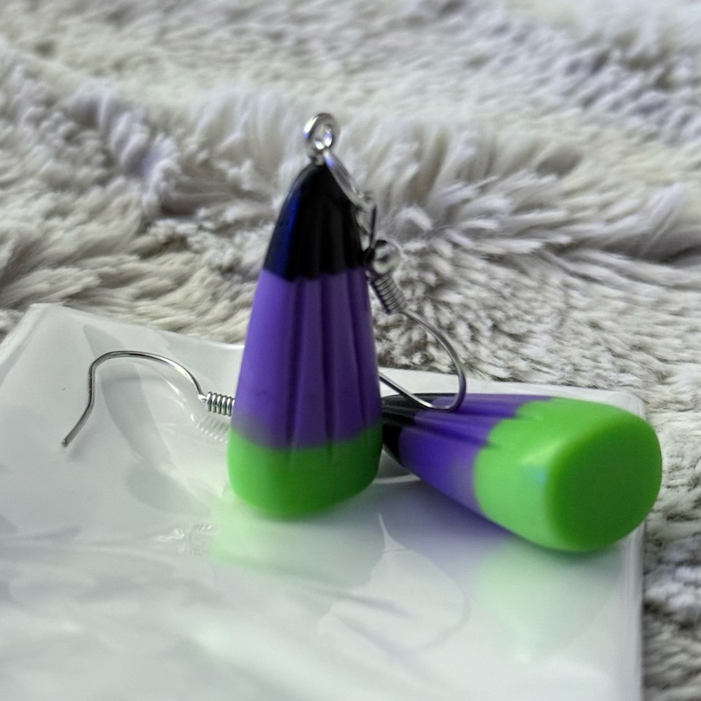 Halloween Candy Corn Earrings